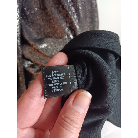 Lane Bryant Pink Ombre Metallic Dress V Neck Sz 22 - Picture 3 of 6